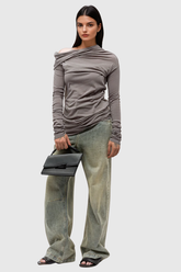 Akim Ruch Gri Uzun Kollu Triko Üst